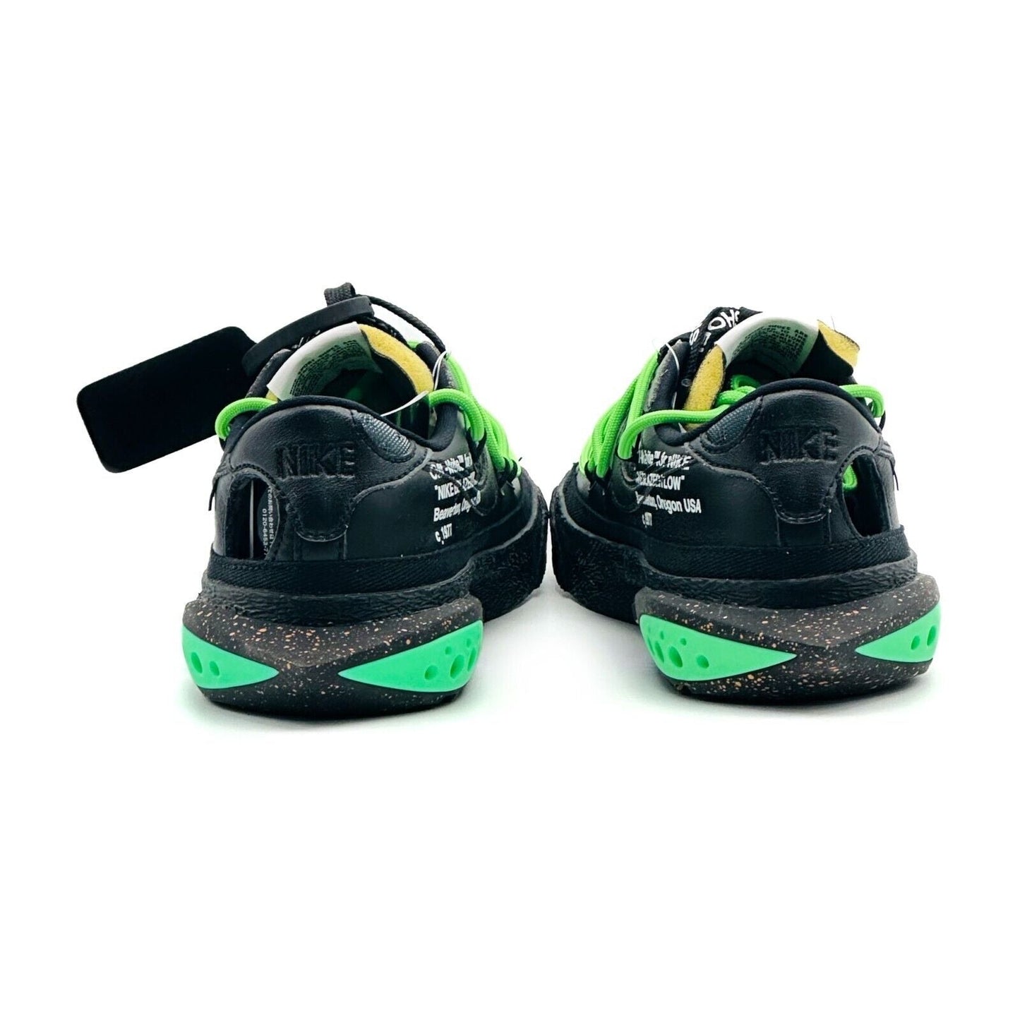 Nike-Blazer Low x Off White Black and Electro Green