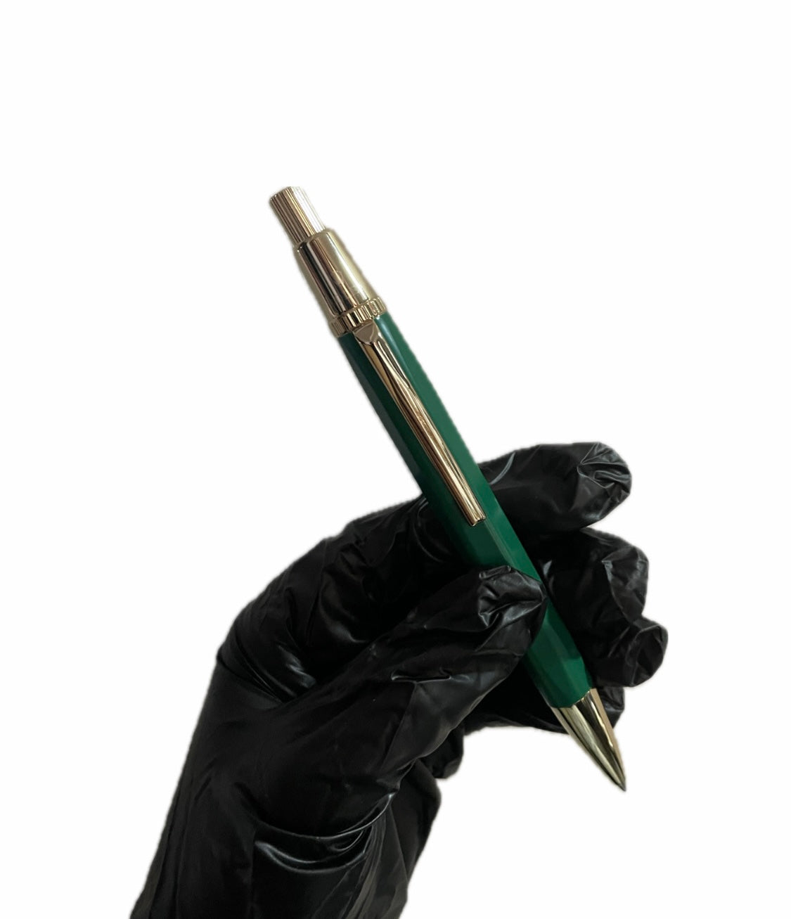 Rolex-Pluma Verde Detalles Dorados