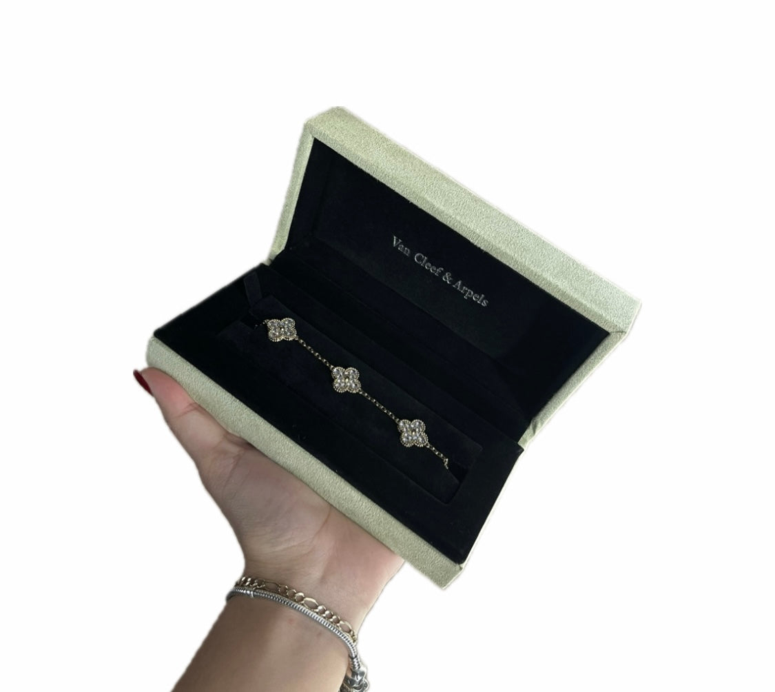 Tipo VCA-Pulso Plata-Full Diamantes Oro Amarillo