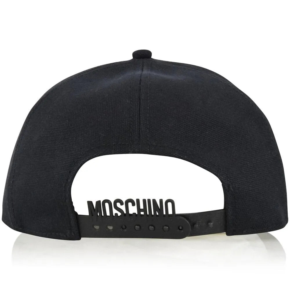 Moschino - Gorra Negra Con Logo