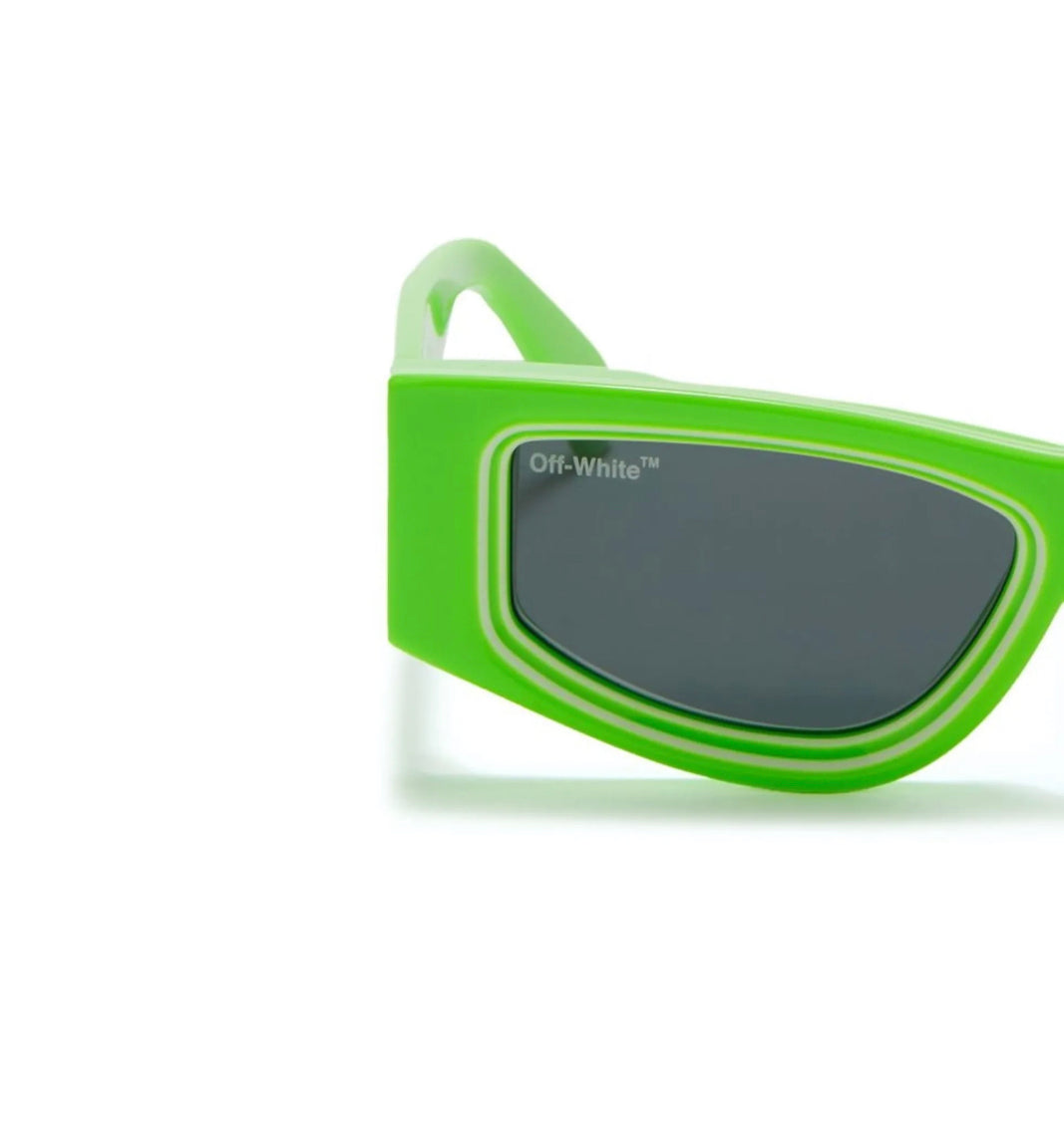 Off White-Lentes de Sol Verdes