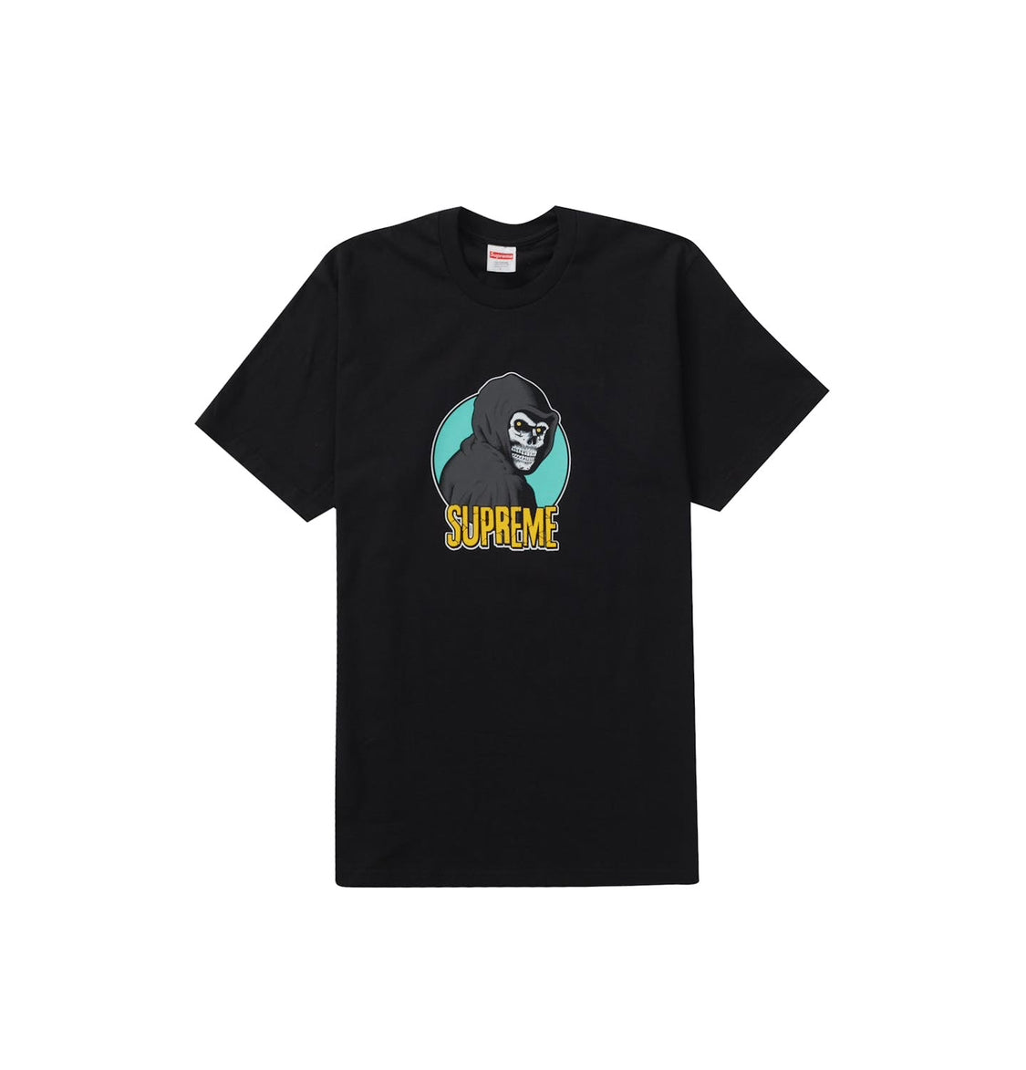 Supreme - Tee Negra Con Logo De Calaca