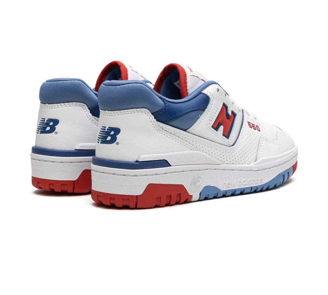 New Balance - 550 Rojo, Azul y Blanco