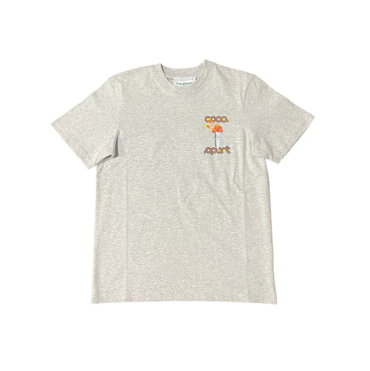 Casablanca Tee Gris Logo Fuego