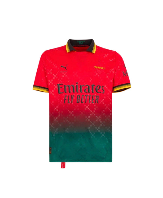 AC Milan x Off White-Jersey Roja/Verde