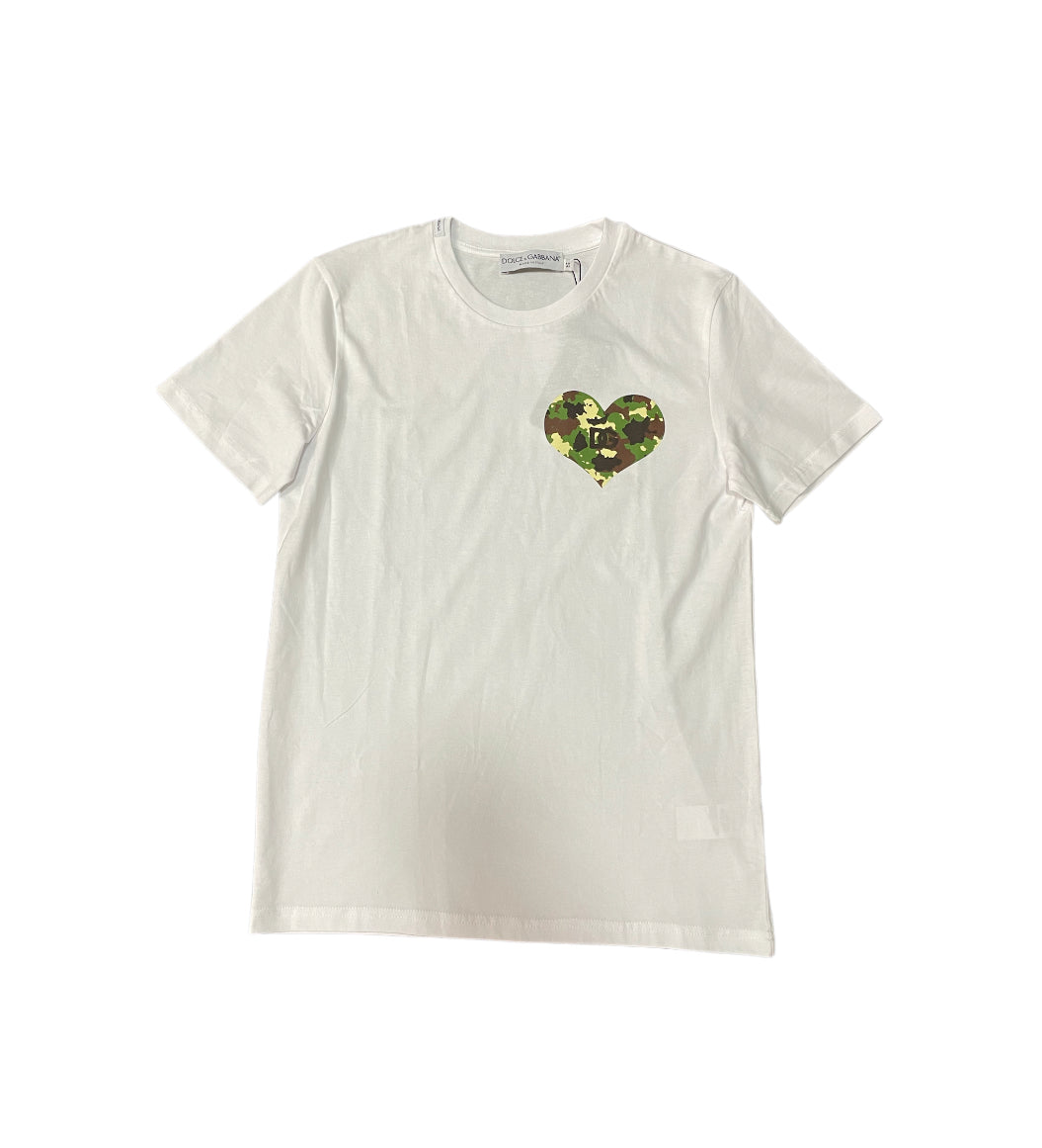 Dolce & Gabbana-Playera Corazón Militar