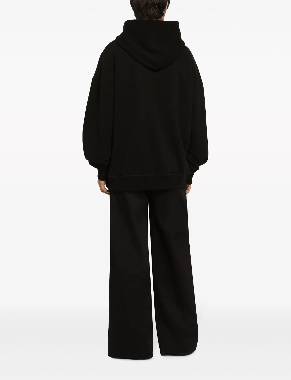 Dolce & Gabbana- Hoodie Con Logo Estampado Negra