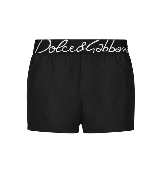 Dolce & Gabbana- Short de baño Negro