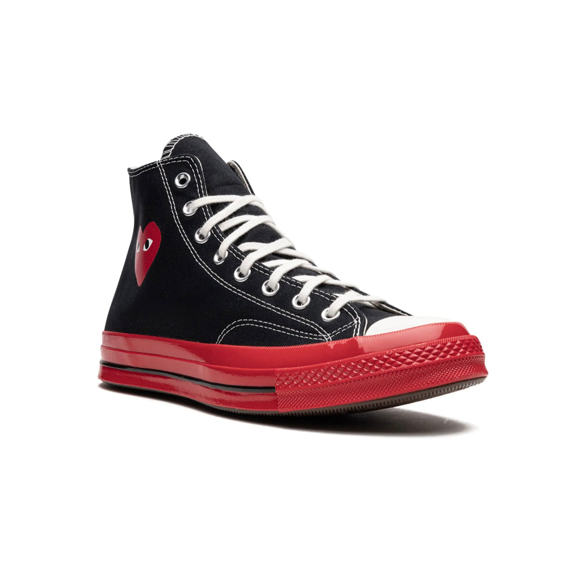 Converse- CDG Negro Suela Roja