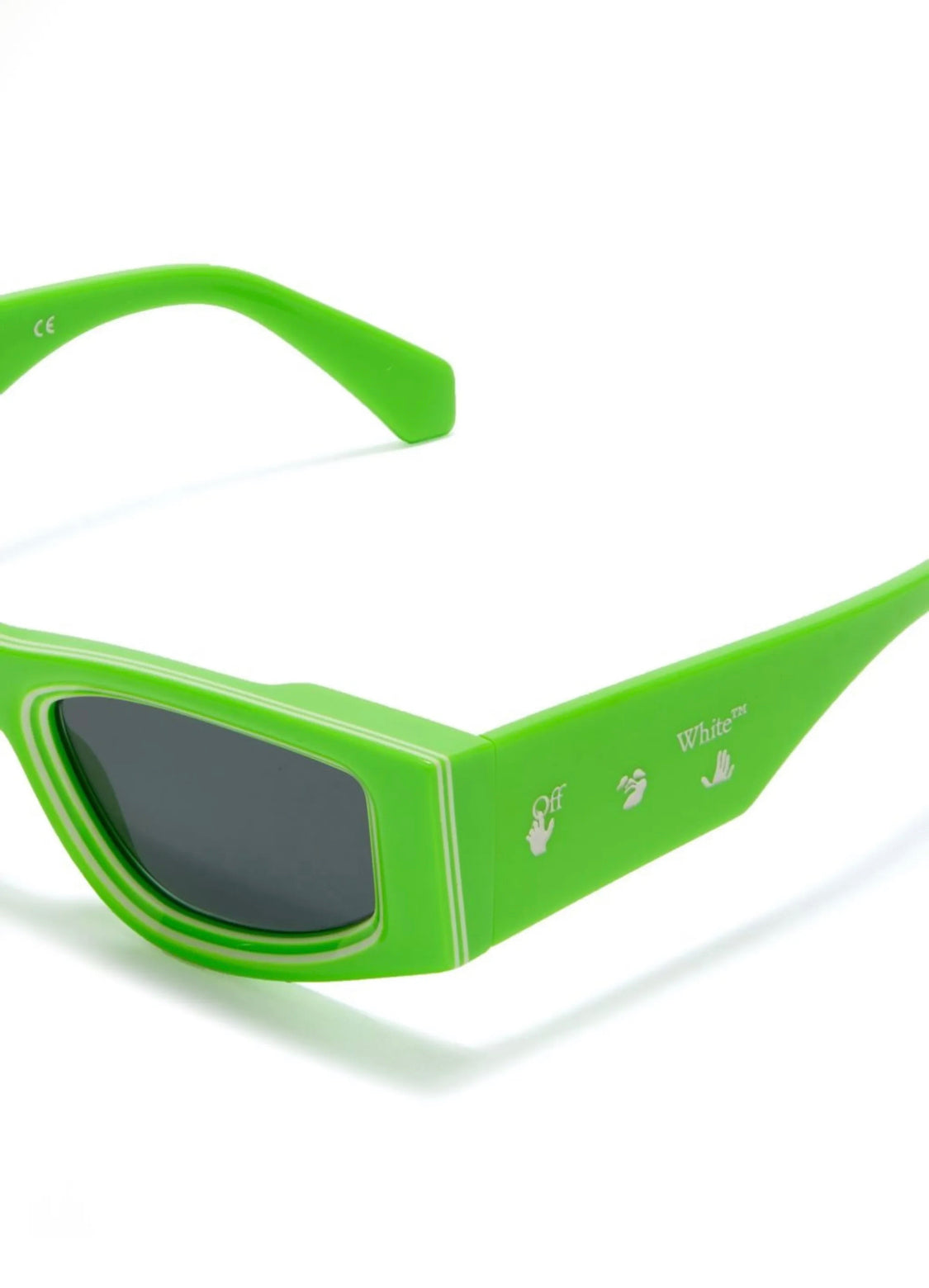 Off White-Lentes de Sol Verdes