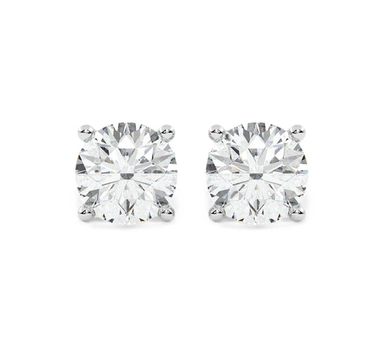 Moissanita- Aretes Plata .925