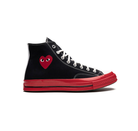 Converse- CDG Negro Suela Roja