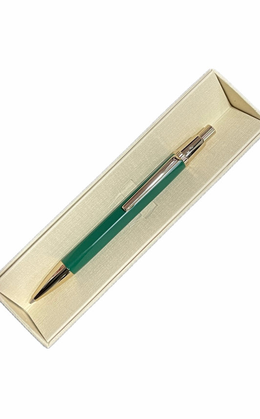 Rolex-Pluma Verde Detalles Dorados