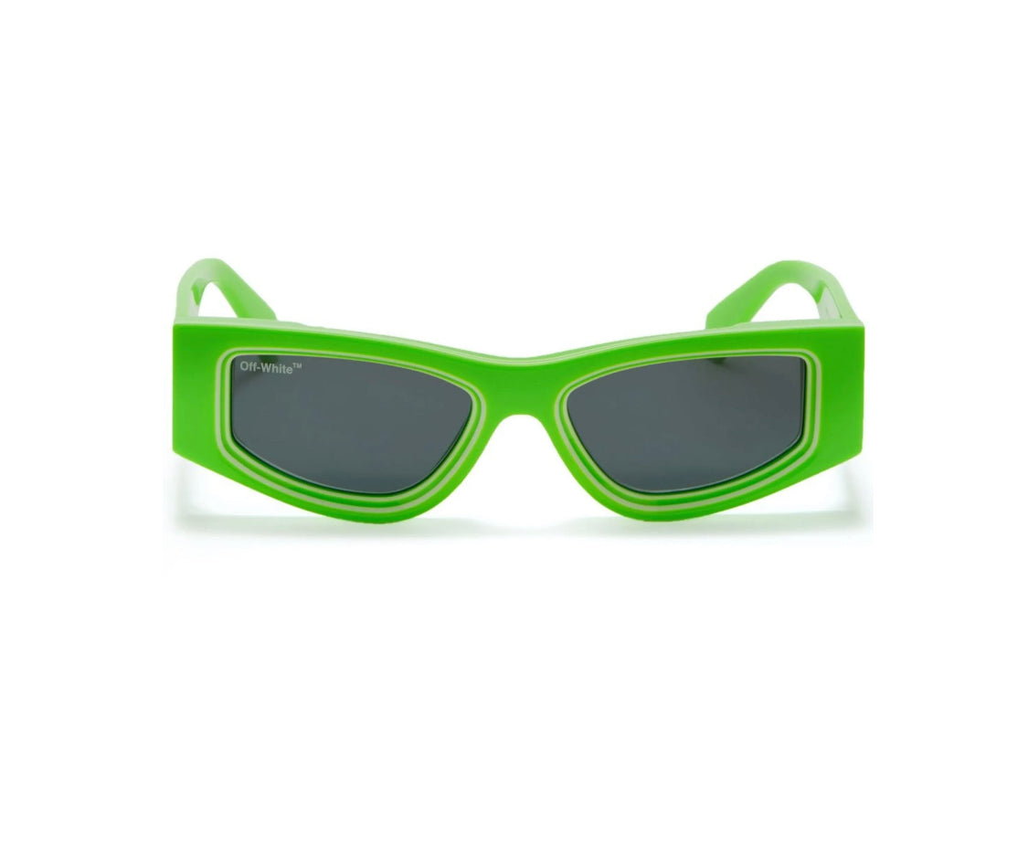 Off White-Lentes de Sol Verdes