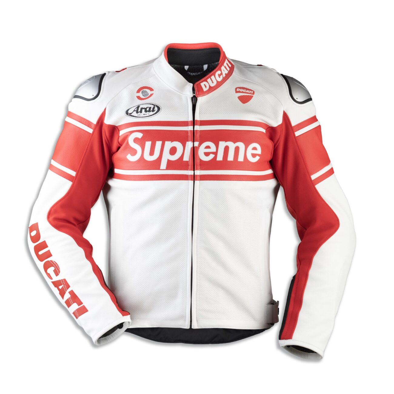 Supreme x Ducati-Chaqueta De Cuero