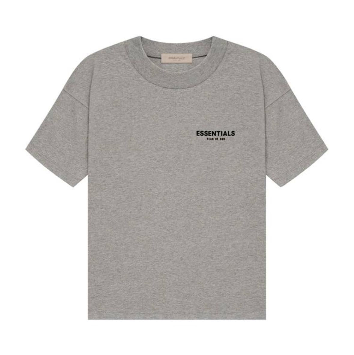 Essentials-Tee Gris Manga Corta