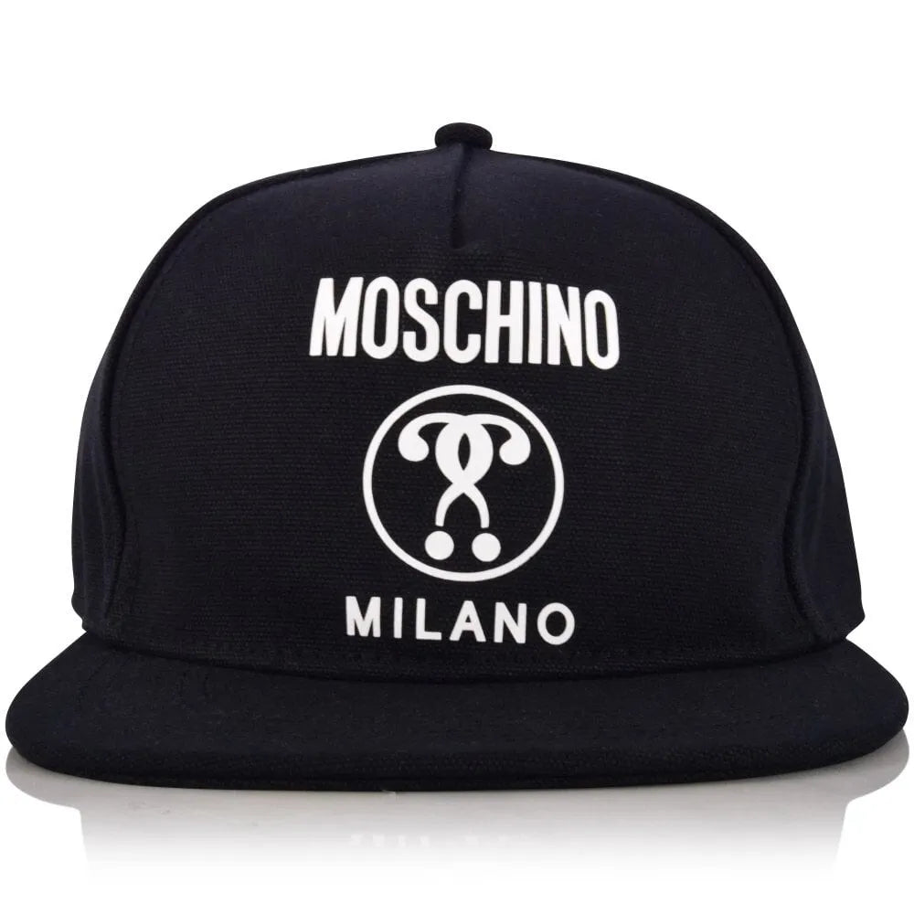 Moschino - Gorra Negra Con Logo