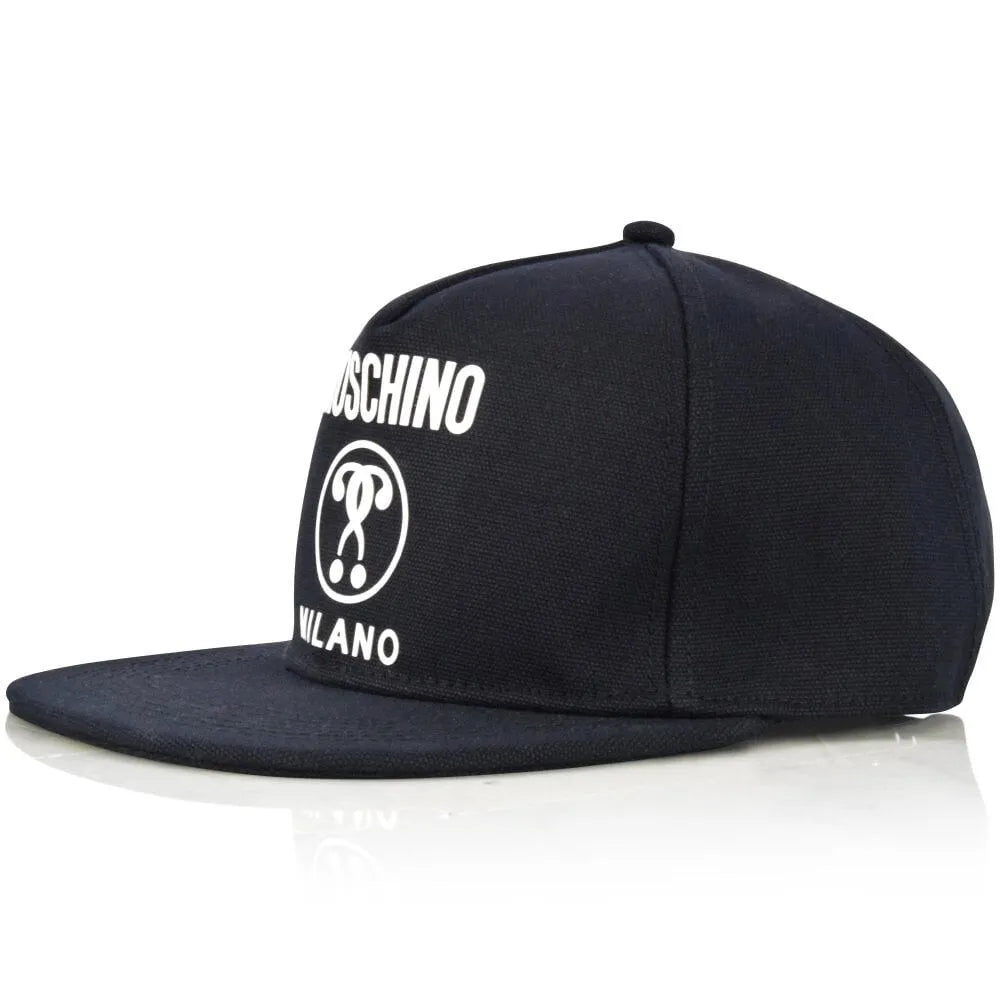 Moschino - Gorra Negra Con Logo