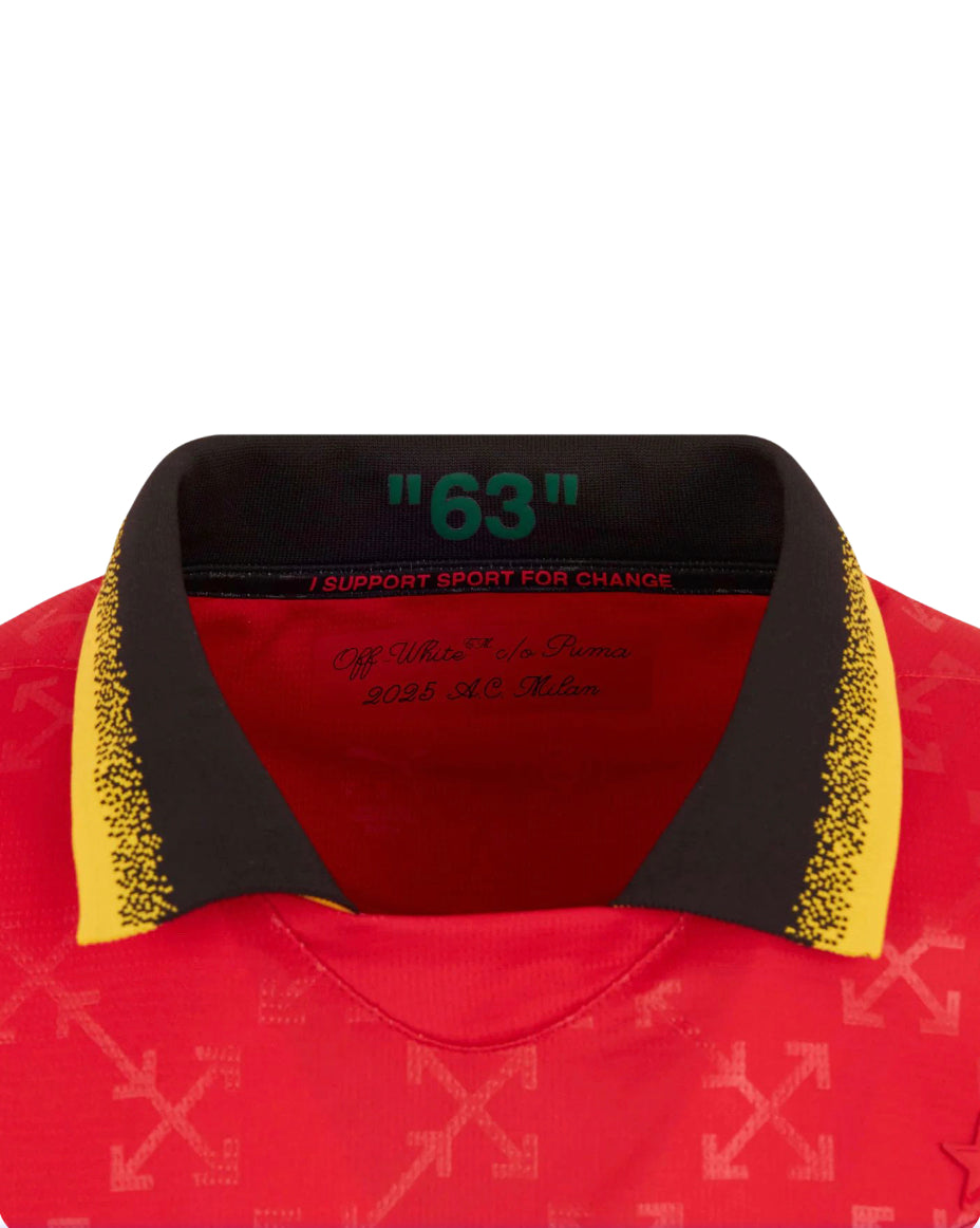 AC Milan x Off White-Jersey Roja/Verde