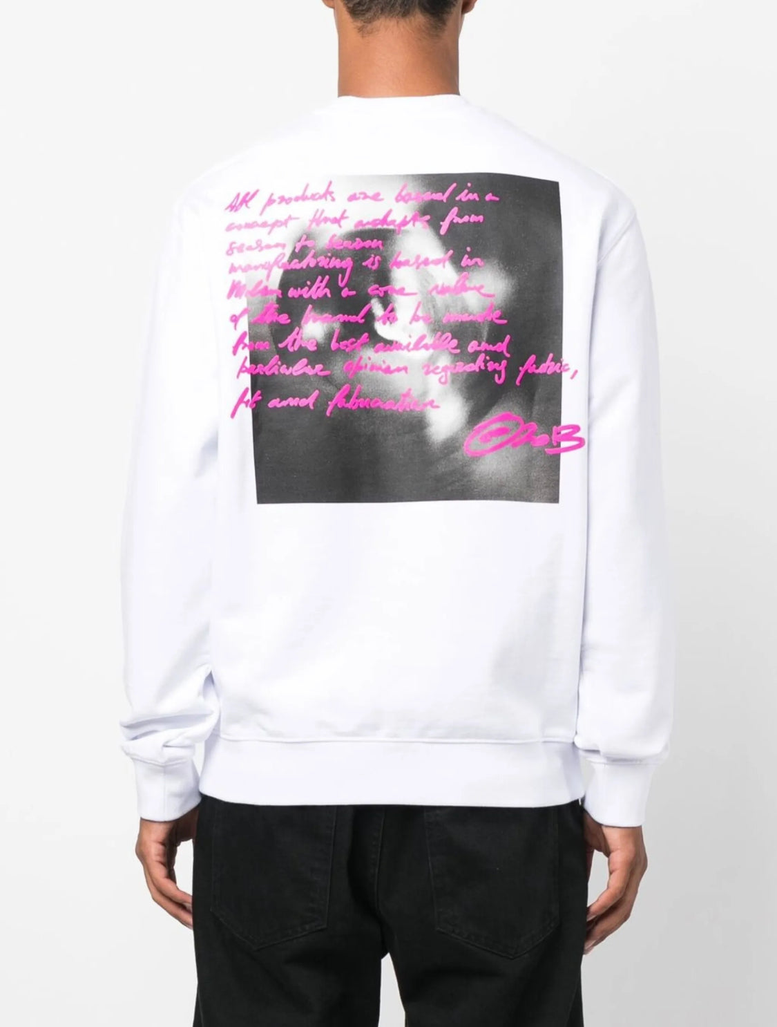 Off White- Suéter con Estampado Gráfico
