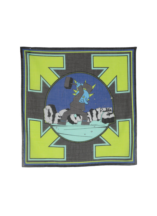 Off White-Scarf Con Arrow Estampado