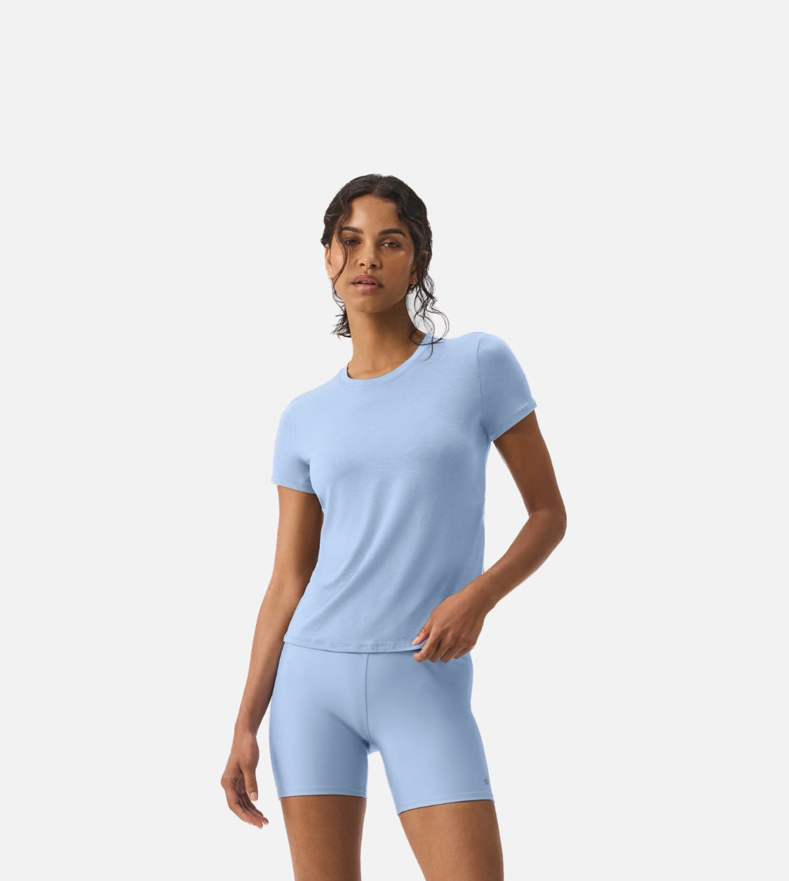 Alo Yoga- Tee Azul