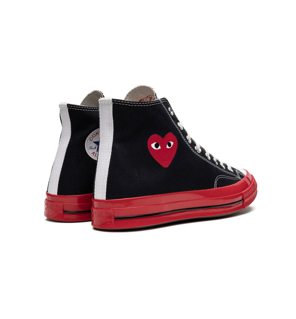Converse- CDG Negro Suela Roja