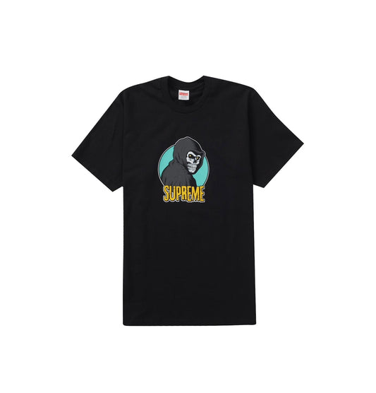 Supreme - Tee Negra Con Logo De Calaca
