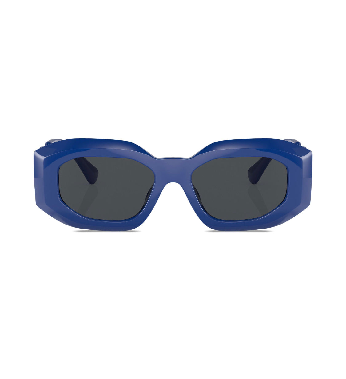 Versace-Lentes de Sol Con Armazón Geométrico y Placa Del Logo Azul
