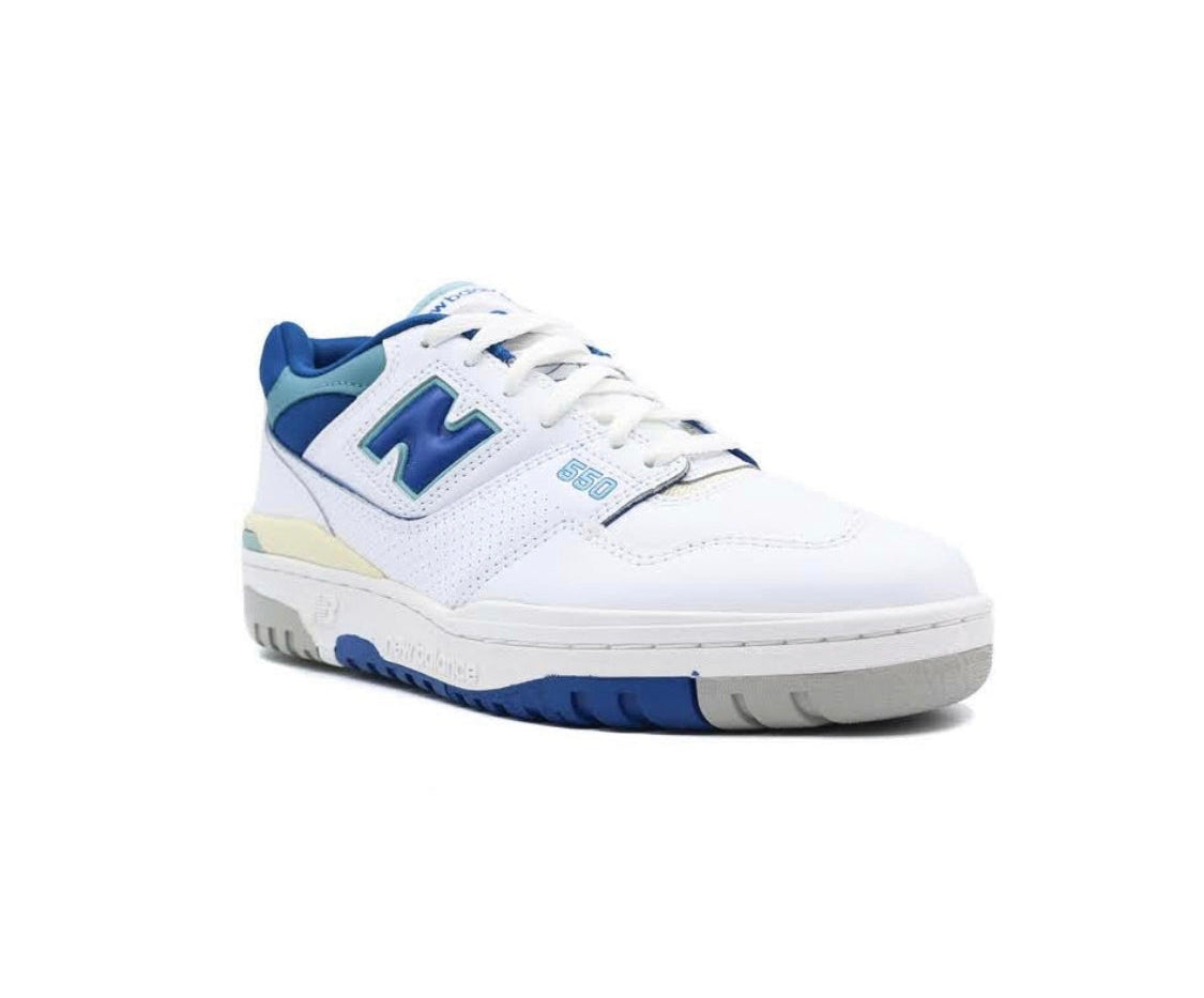 New Balance - 550 Blanco, Azul y Amarillo