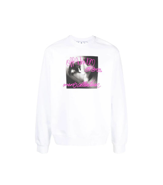 Off White- Suéter con Estampado Gráfico