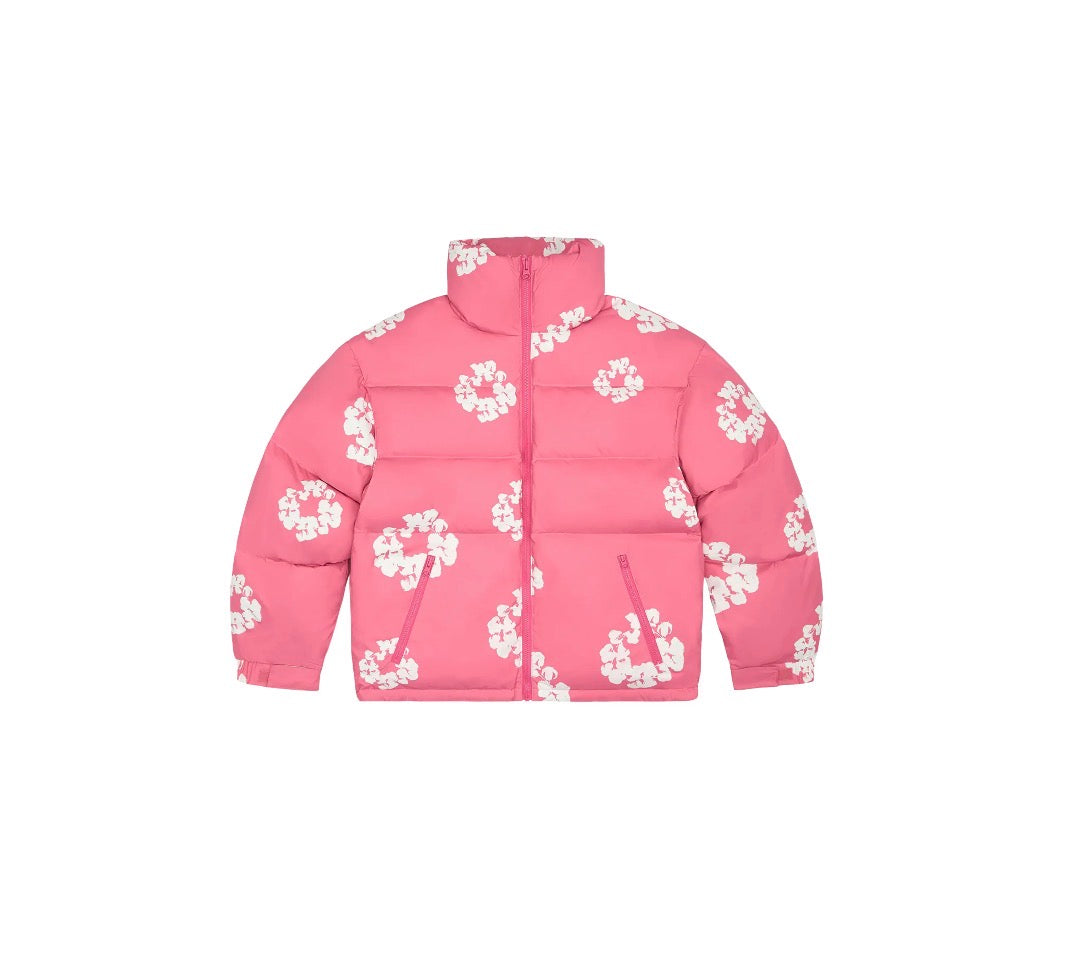 Denim Tears- Chamarra Capitonada Rosa