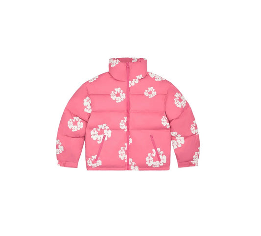Denim Tears- Chamarra Capitonada Rosa