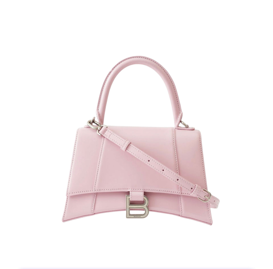 Balenciaga-Bolsa Hourglass Rosa