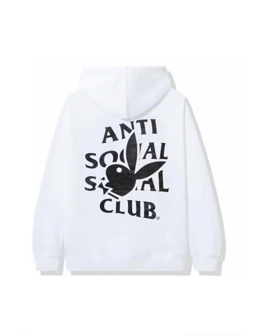 ASSC-Hoodie Blanca Playboy