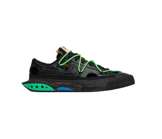 Nike-Blazer Low x Off White Black and Electro Green