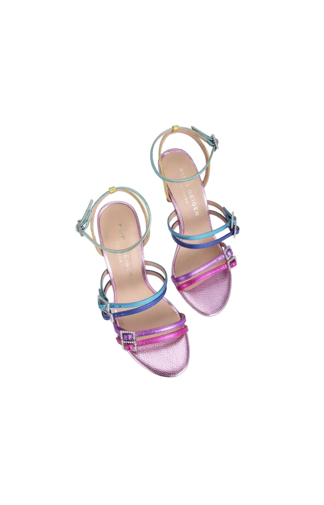 Kurt Geiger - Sandalia Con Tacon Y Multiples Tiras