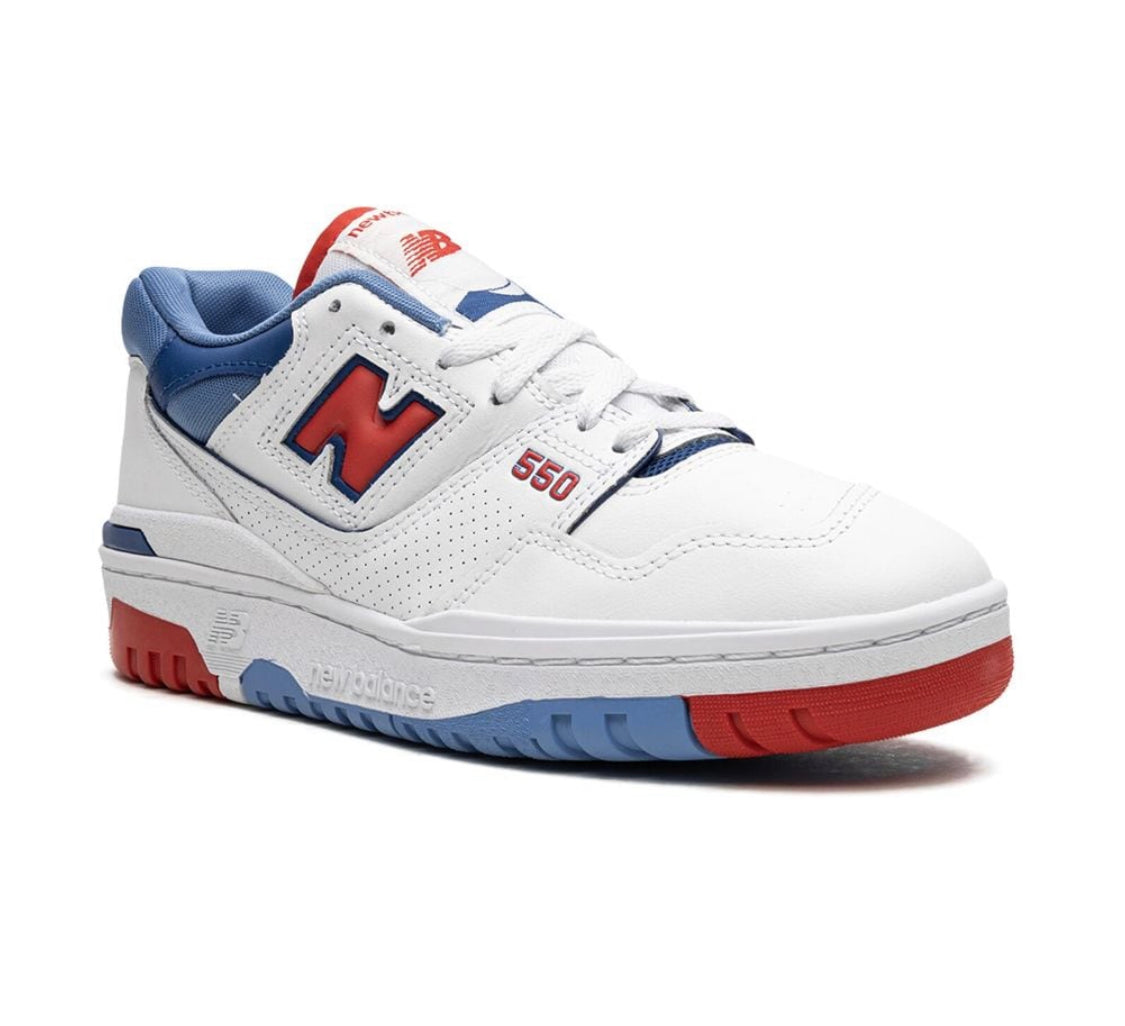 New Balance - 550 Rojo, Azul y Blanco