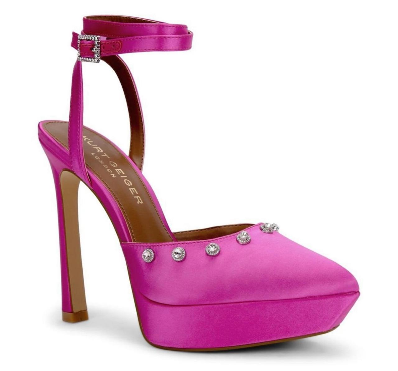 Kurt Geiger - Sandalia Con Tacon Y Piedras
