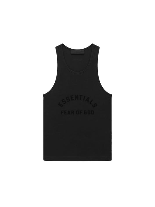 Fear Of God Essentials - Camiseta Negra Con Logo Estampado