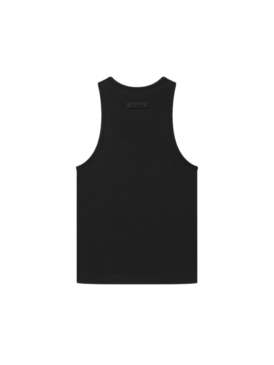 Fear Of God Essentials - Camiseta Negra Con Logo Estampado